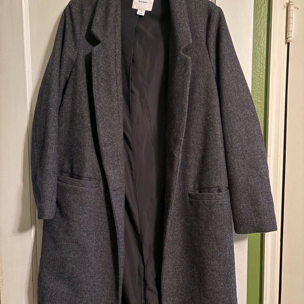 Old Navy Charcoal Trench Coat